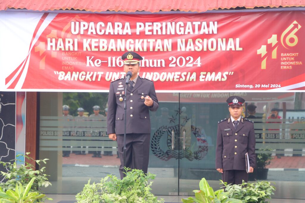 Polres Sintang Gelar Upacara Hari Kebangkitan Nasional Humas Polres